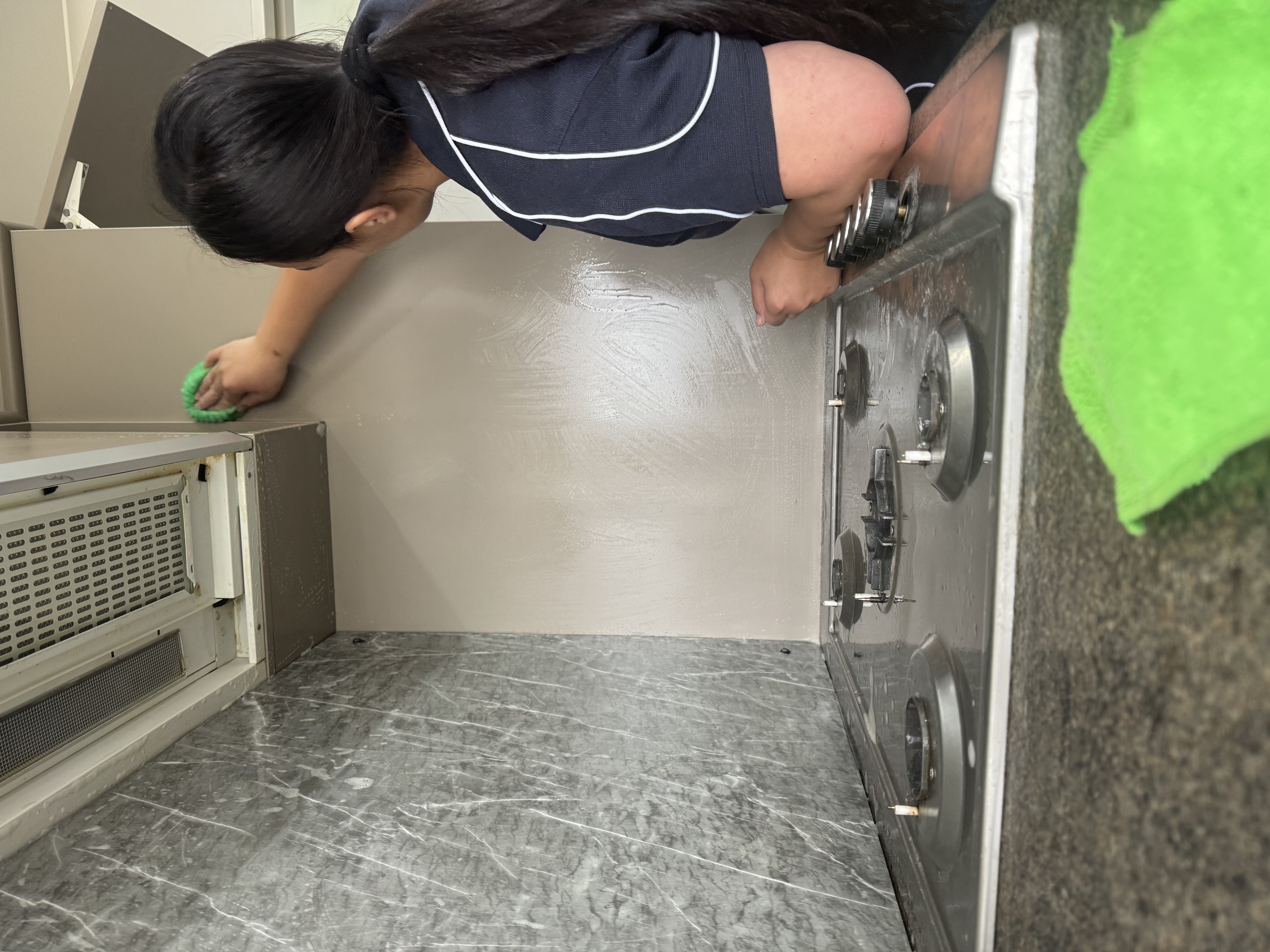 Cleaning in action